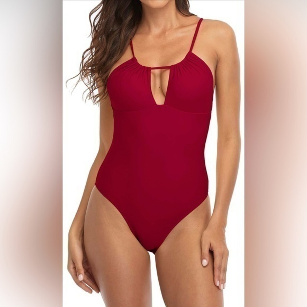 SOCIALA- Women’s Sexy Cutout Monokini One Piece Swimsuit- Large